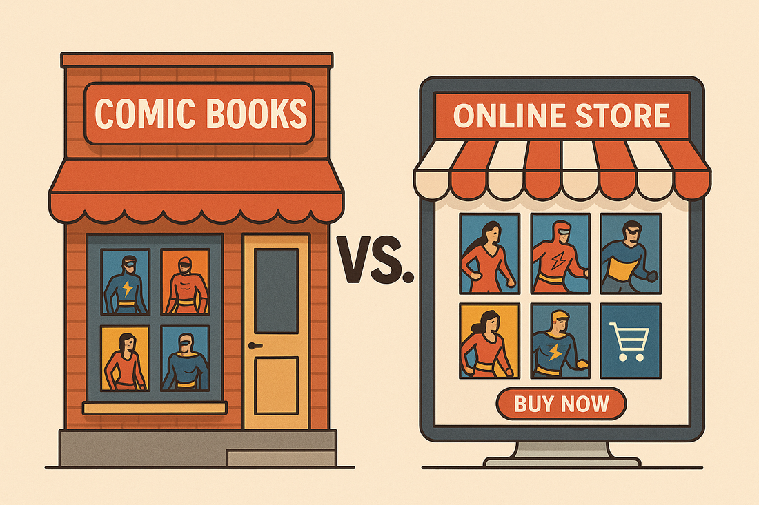 Brick & Mortar vs. Online Comic Shops: Why Digital Wins (and Why Some Store Owners Bristle)