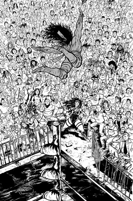 DO A POWERBOMB BLACK AND WHITE #1 (OF 3) CVR D DANIEL WARREN JOHNSON VAR