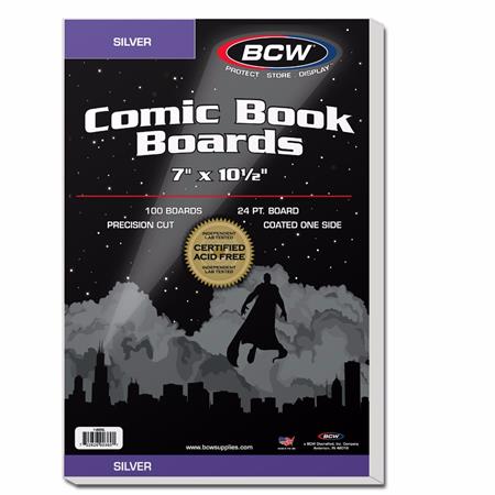 SILVER COMIC BACKING BOARDS (PACK OF 100) - TenFwdComics
