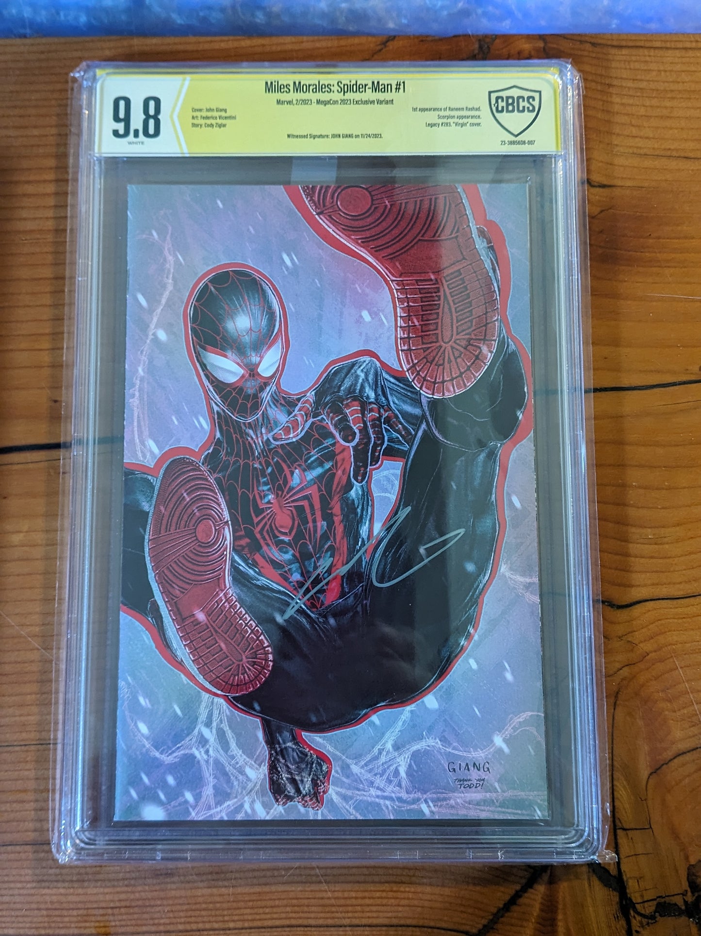 CBCS 9.8 Megacon 2023 Exclusive Miles Morales Spider-Man 1