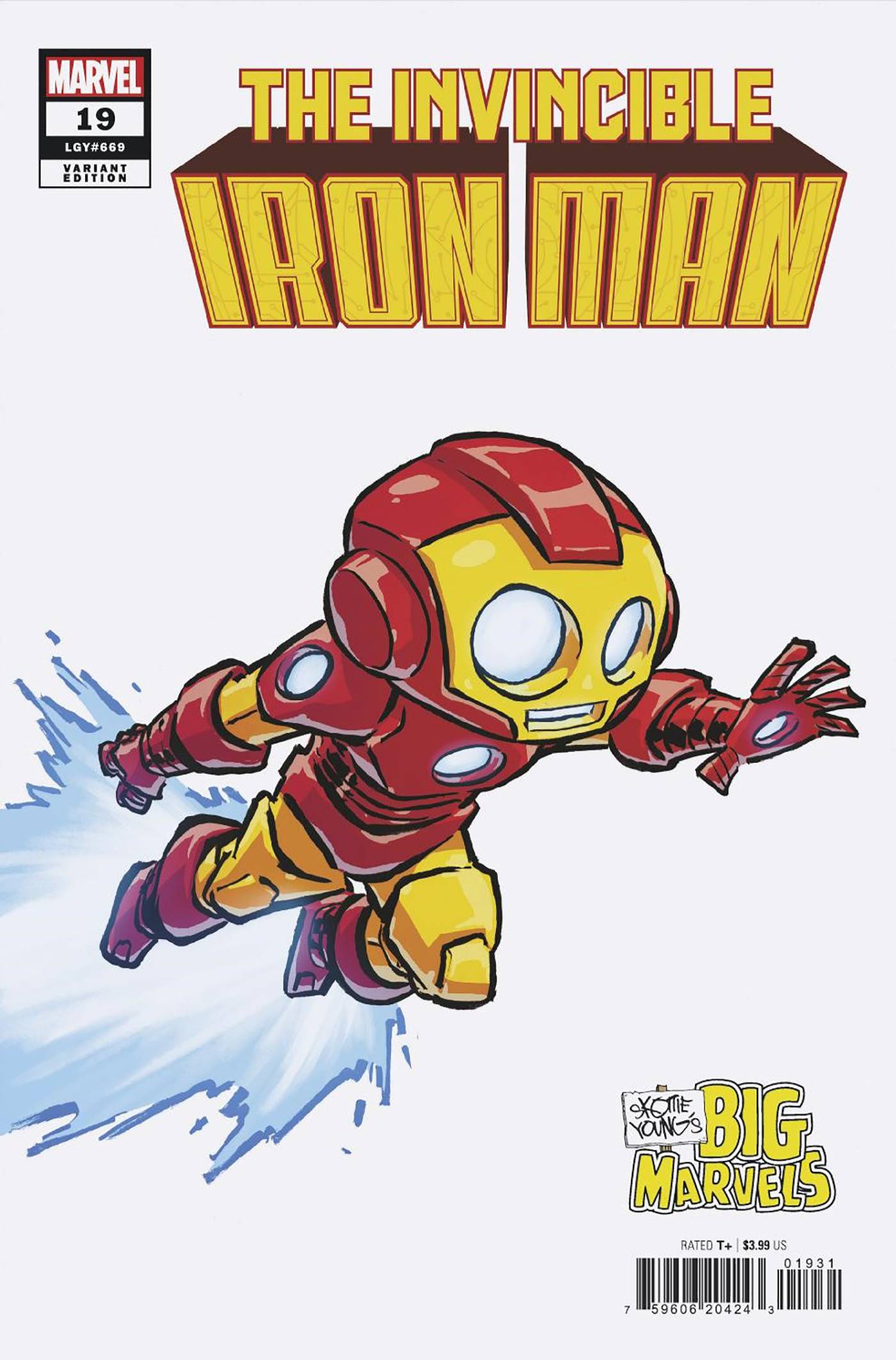 INVINCIBLE IRON MAN #19 SKOTTIE YOUNG BIG MARVEL - TenFwdComics