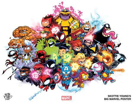 SKOTTIE YOUNG BIG MARVEL POSTER - TenFwdComics