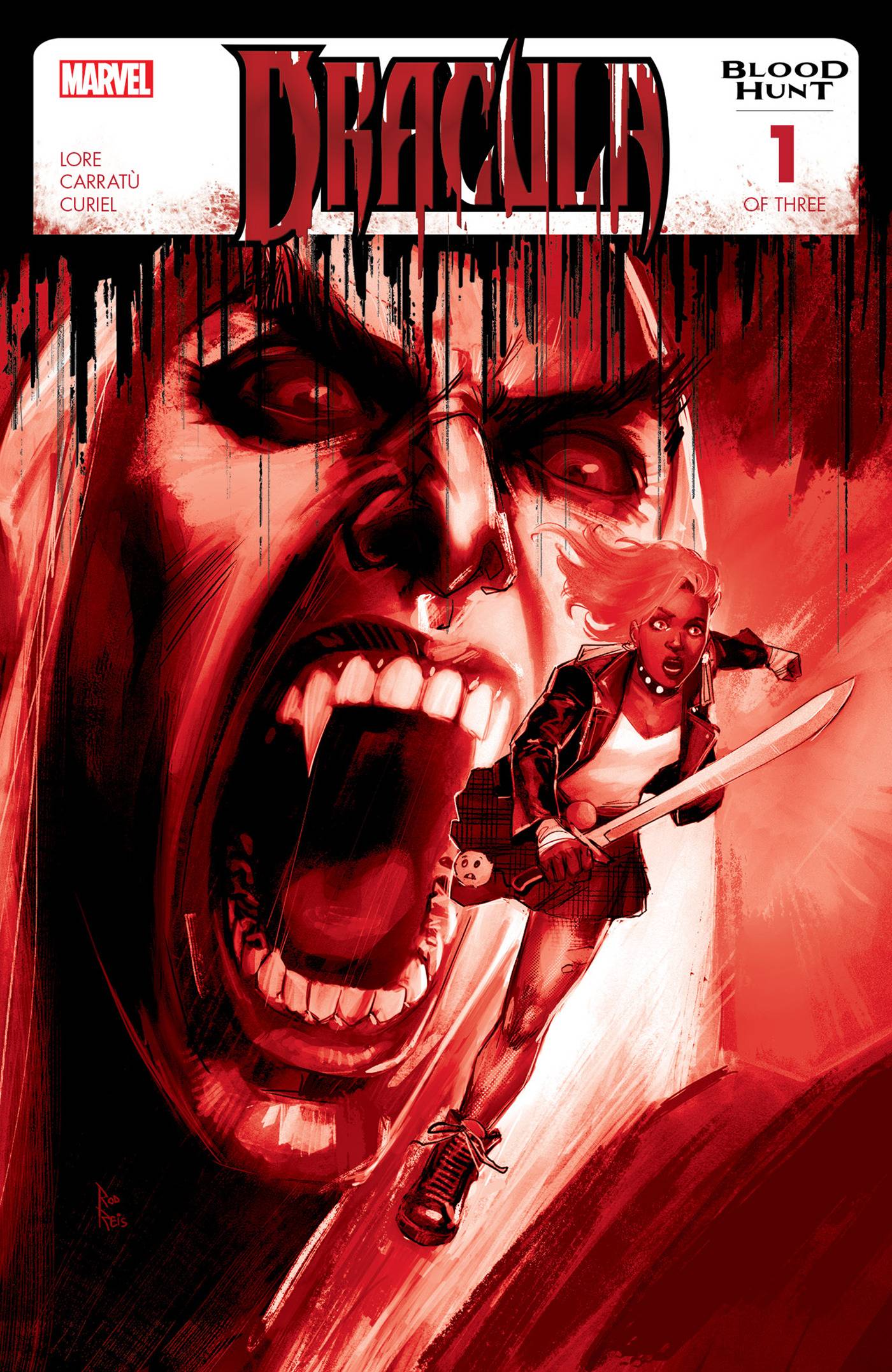 DRACULA BLOOD HUNT #1 (OF 3) 2ND PTG REIS BLOOD SOAKED - TenFwdComics