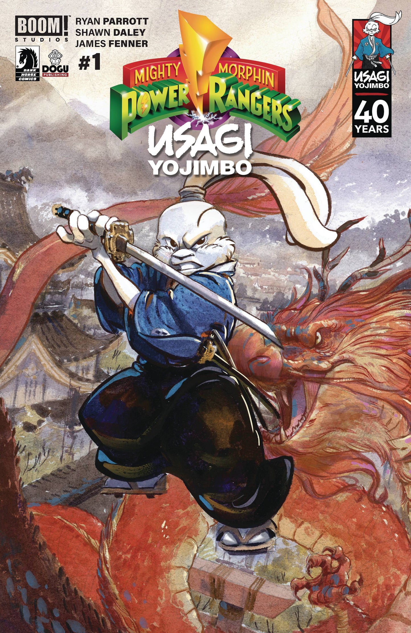 MIGHTY MORPHIN POWER RANGERS USAGI YOJIMBO #1