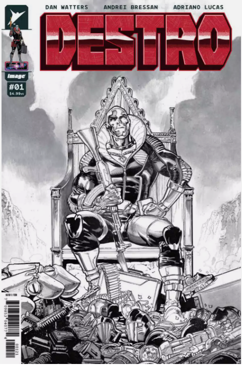 DESTRO #1 2024 SDCC B&W EXCLUSIVE
