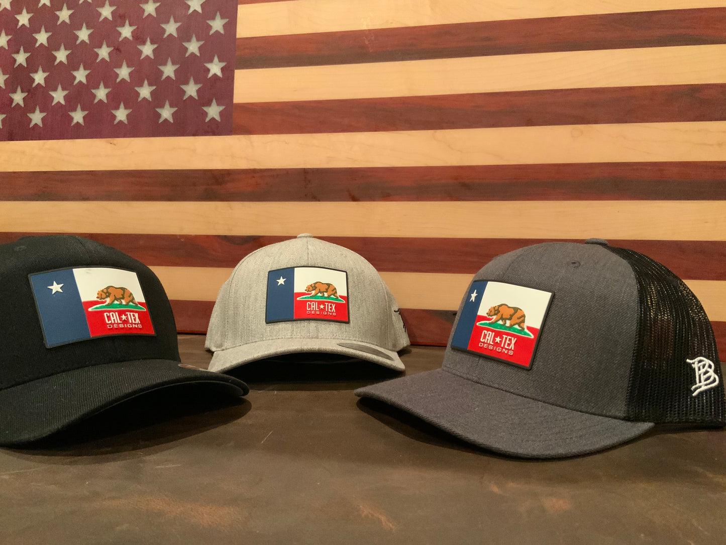 Cal-Tex Cap Dark Grey/ Black Mesh - Cal-Tex Designs