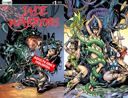 JADE WARRIORS #1 CVR D MIKE DEODATO ADULTS ONLY HOLOFOIL FLIP VAR (MR) - TenFwdComics