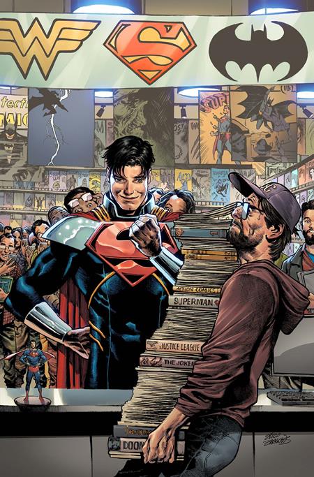SUPERMAN #40 CVR D EDDY BARROWS CARD STOCK VAR