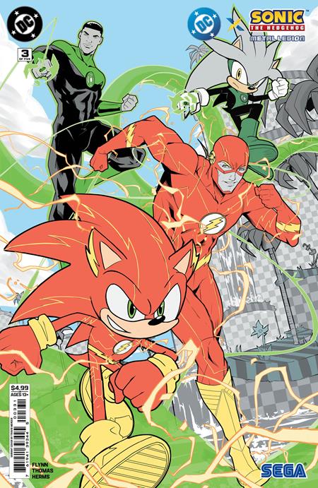 DC X SONIC THE HEDGEHOG THE METAL LEGION #3 (OF 5) CVR C TRAVIS MERCER CARD STOCK VAR - TenFwdComics