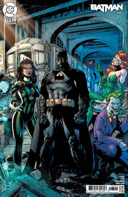 BATMAN #163 CVR B JIM LEE & SCOTT WILLIAMS BATMAN CONNECTING MIDDLE CARD STOCK VAR