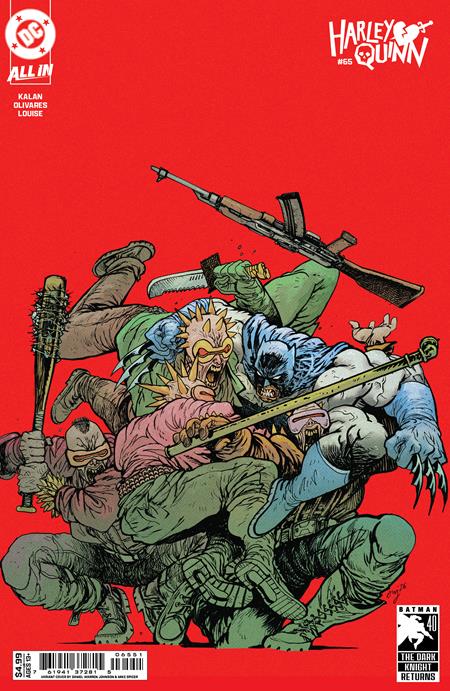 HARLEY QUINN #65 CVR E DANIEL WARREN JOHNSON DARK KNIGHT RETURNS 40TH ANNIVERSARY CARD STOCK VAR - TenFwdComics