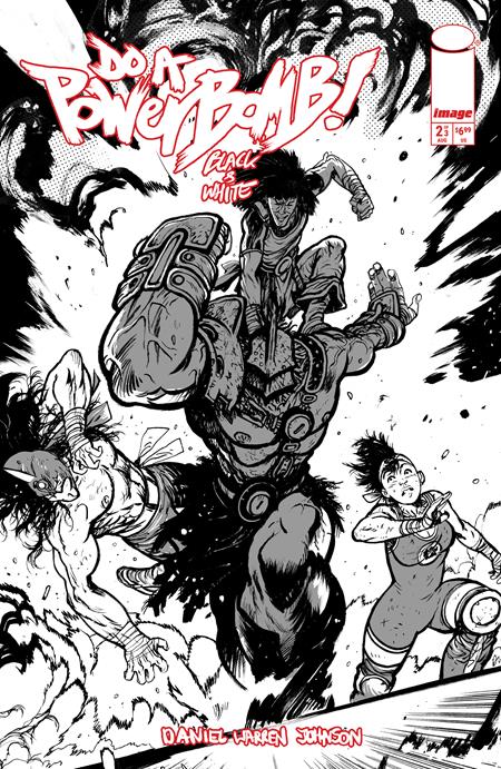 DO A POWERBOMB BLACK AND WHITE #2 (OF 3) CVR B DANIEL WARREN JOHNSON ORANGUTAN VAR
