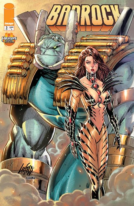 BADROCK #3 CVR E ROB LIEFELD WITCHBLADE TEAM UP VAR - TenFwdComics
