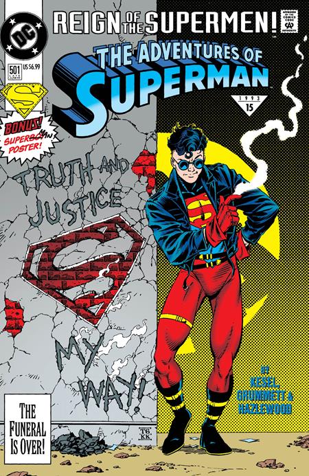ADVENTURES OF SUPERMAN #501 FACSIMILE EDITION CVR C TOM GRUMMETT FOIL VAR - TenFwdComics