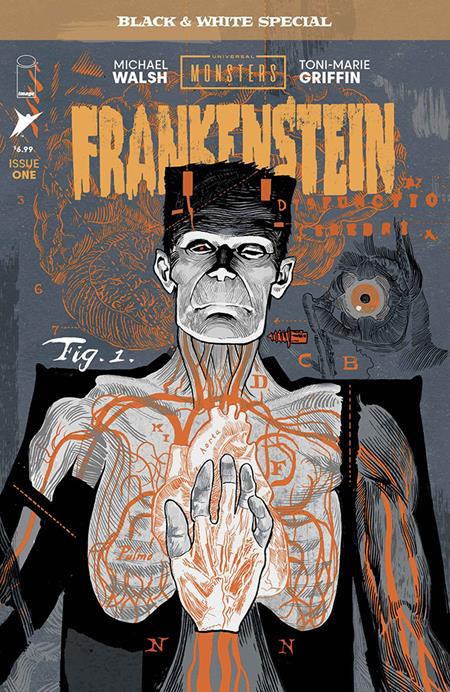 UNIVERSAL MONSTERS FRANKENSTEIN B&W SPECIAL #1 (OF 2) CVR A MICHAEL WALSH - TenFwdComics