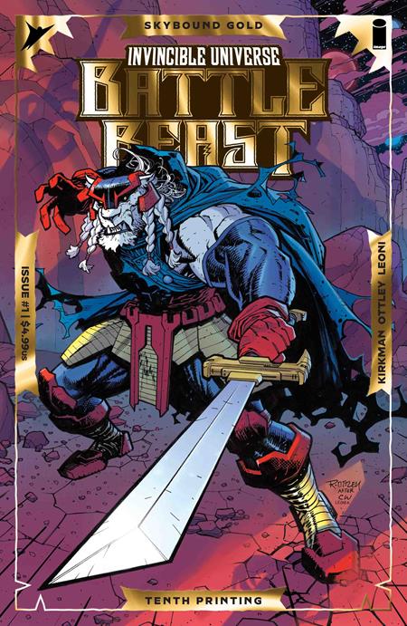 INVINCIBLE UNIVERSE BATTLE BEAST #1 10TH PTG CVR A RYAN OTTLEY & ANNALISA LEONI EMBOSS & GOLD FOIL - TenFwdComics