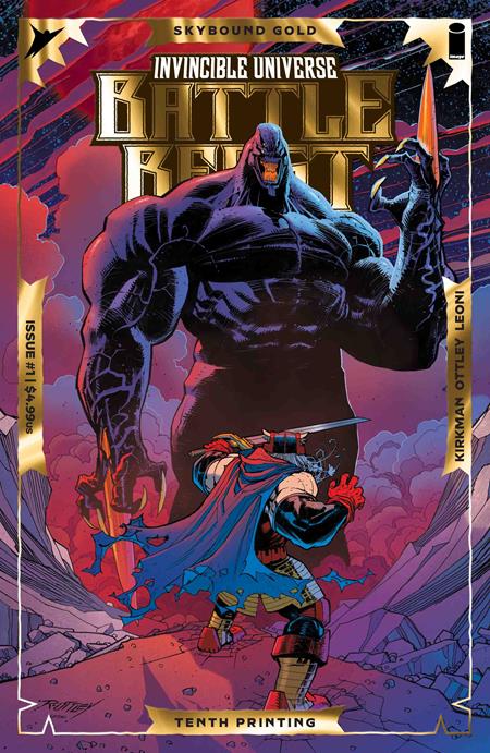 INVINCIBLE UNIVERSE BATTLE BEAST #1 10TH PTG CVR B RYAN OTTLEY & ANNALISA LEONI EMBOSS & GOLD FOIL VAR - TenFwdComics