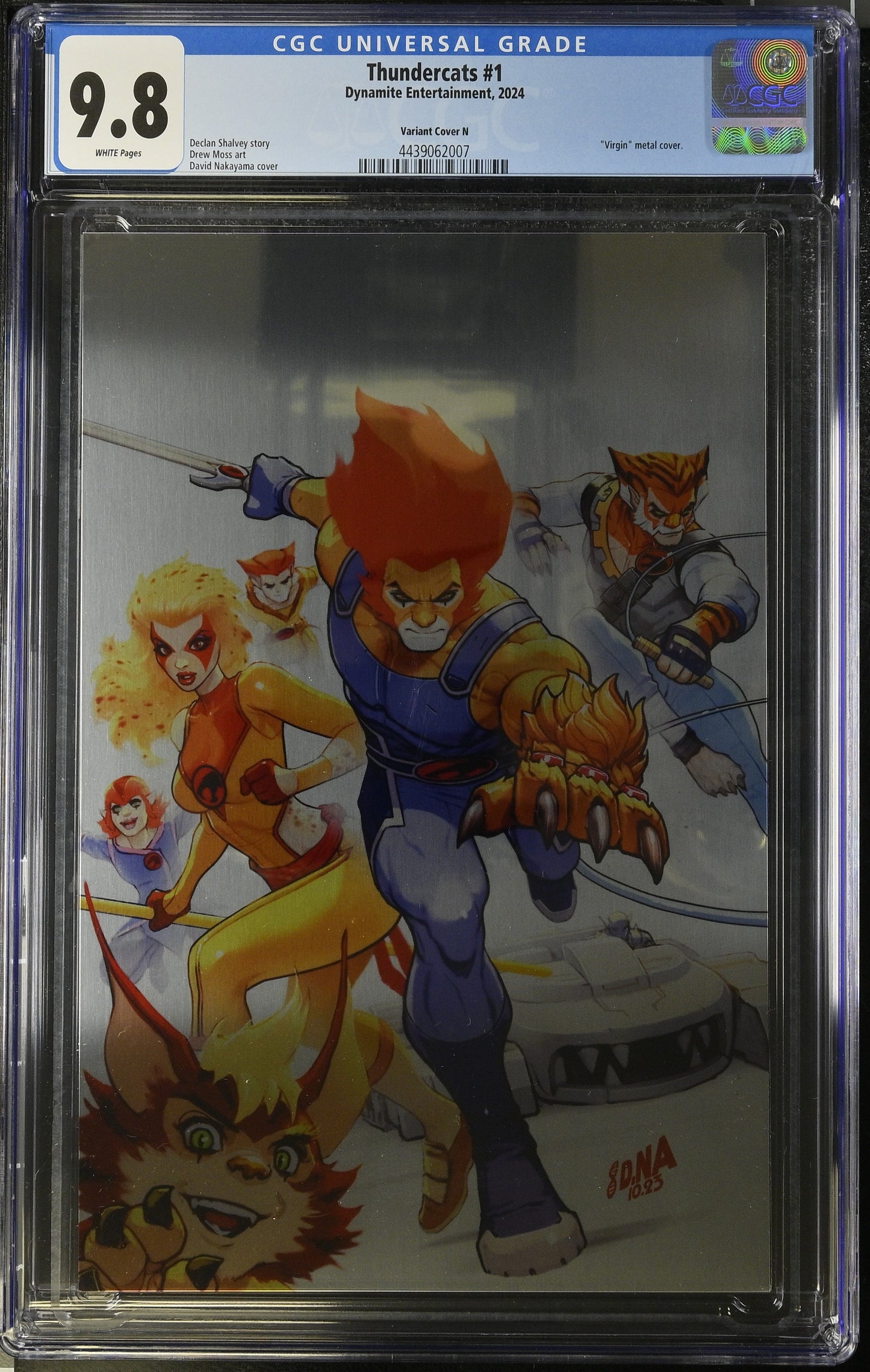 CGC 9.8 Thundercats 1 Premium Metal Nakayama cover