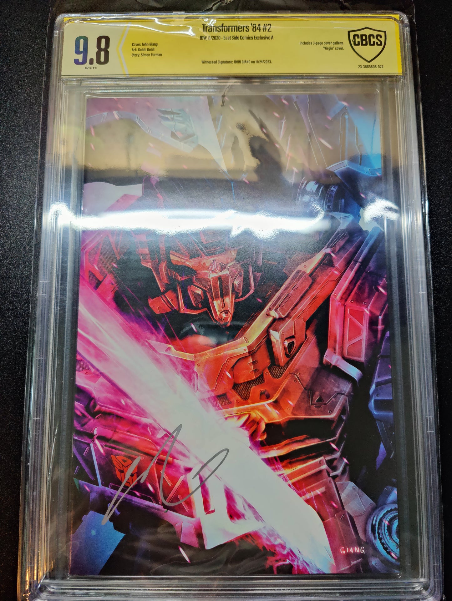 CBCS 9.8 Transfromers 84 GRIMLOCK John Giang Signed