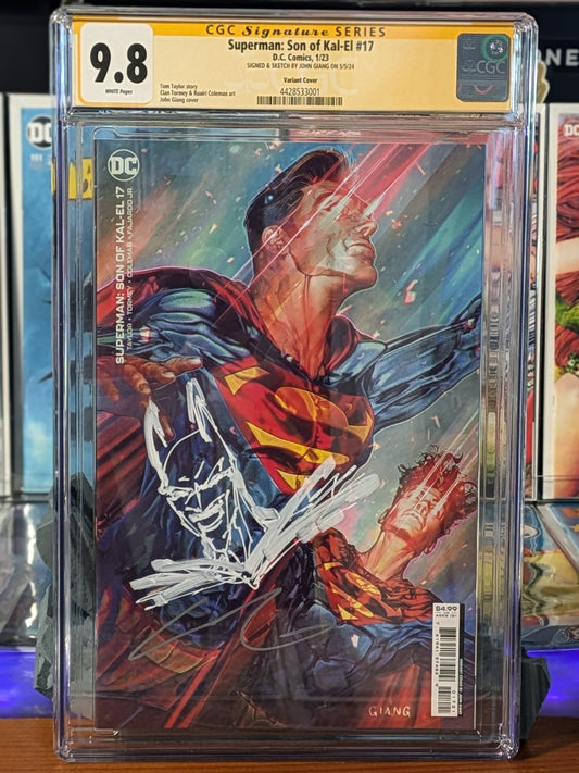 CGC SS 9.8 Superman: Son of Kal-El #17 Signed and Remarked John Giang