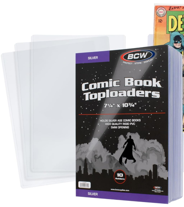 BCW Silver Age Comic Book Top loaders (Pack of 10)