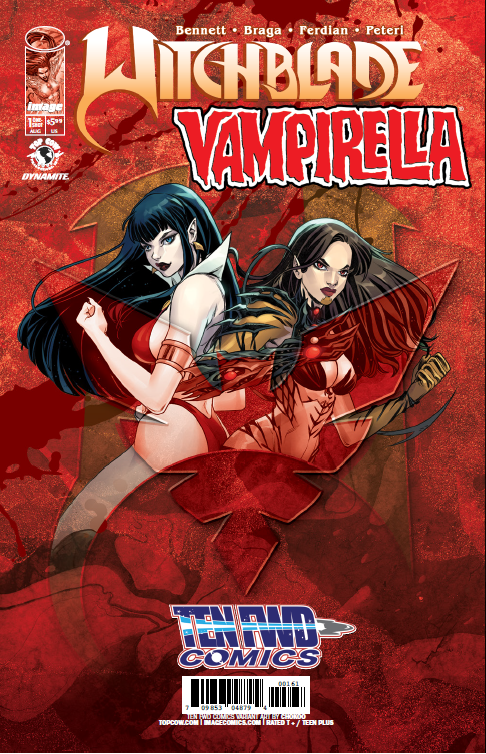 WITCHBLADE VAMPIRELLA #1 (ONE SHOT) Chokoo Variant TenFwd Comics Exclusive Ltd 500 (Copy)