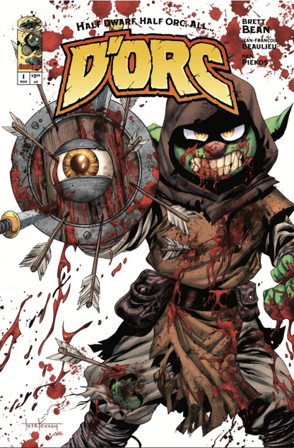 D'orc #1 3rd print Tyler Kirkham Battle Damage Megacon Exclusive