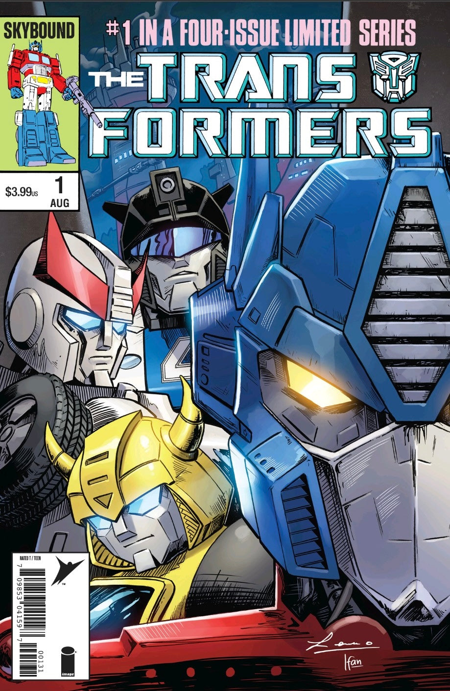 TRANSFORMERS #1 40TH ANNIVERSARY EDITION LENO HERNANDEZ VARIANT MAXIMUS COMICS EXCLUSIVE